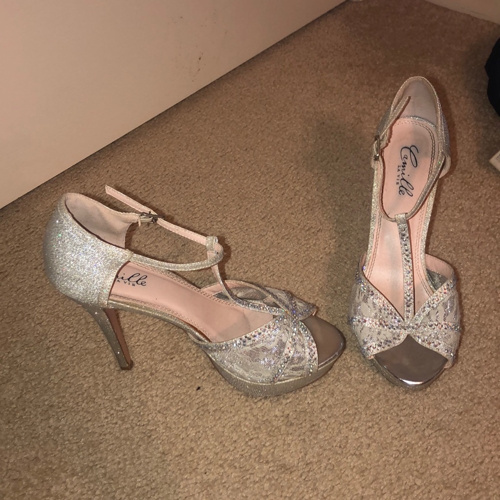 Sparkly high heels